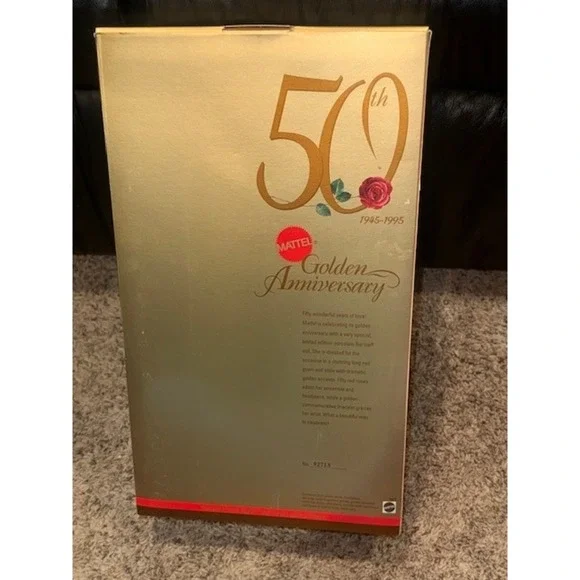 Mattel Barbie 50th Golden Anniversary Edition Doll 1945 1995 Limited Edition - Picture 4 of 14